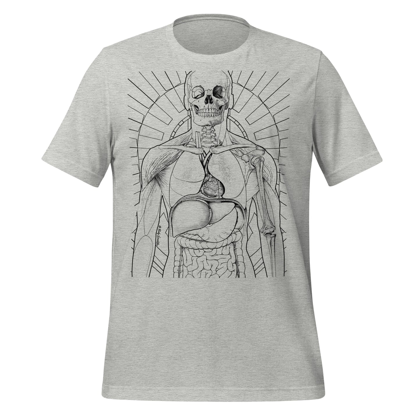 T-Shirt with illustration of organs in the body