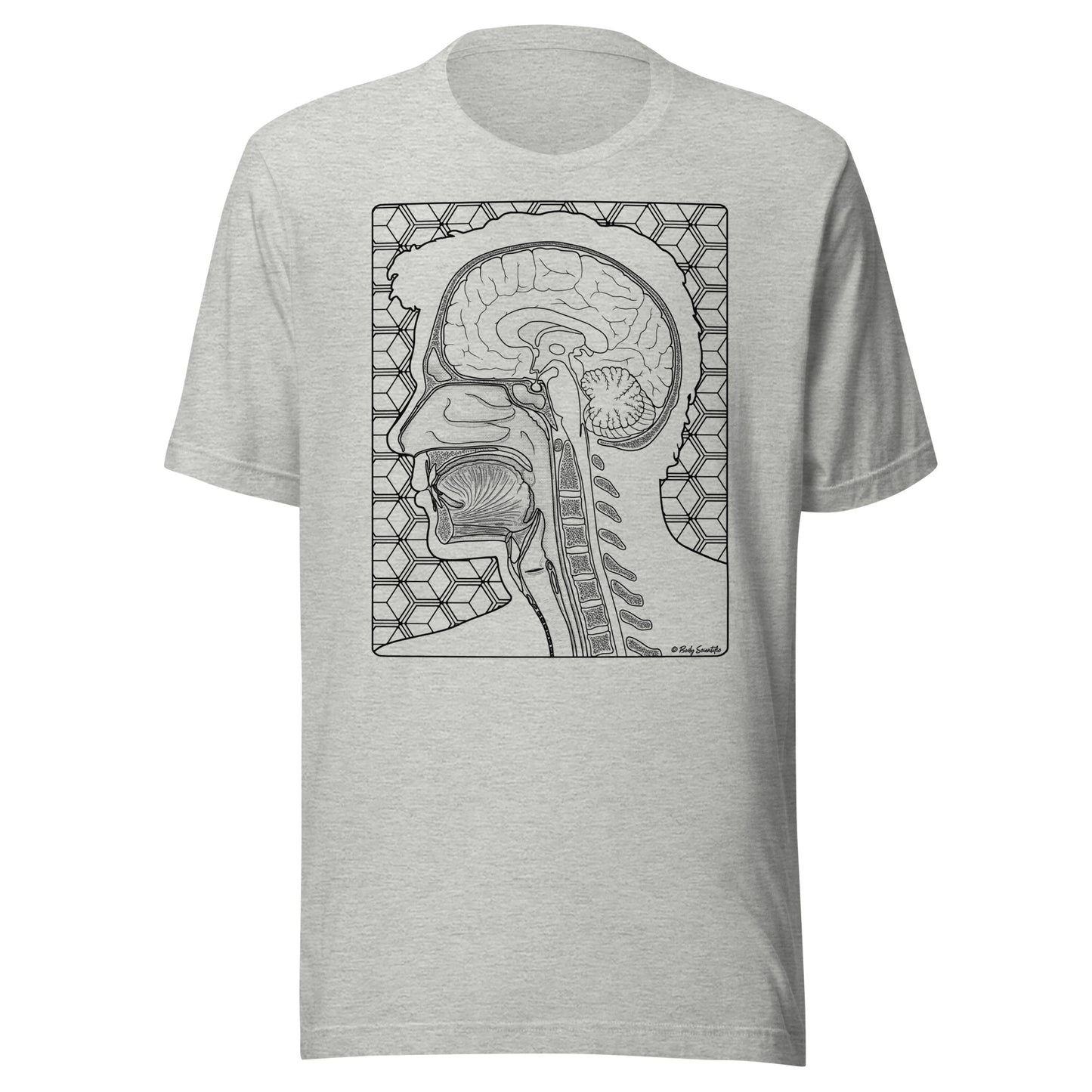 T-Shirt with illustration of head and neck sagittal view