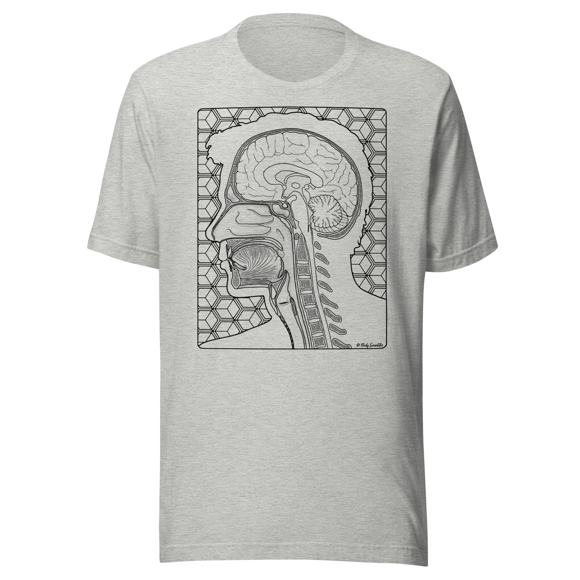 T-Shirt with illustration of head and neck sagittal view