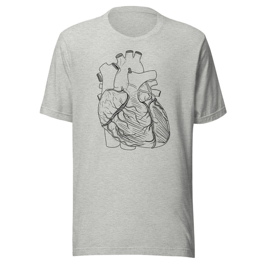 T-Shirt with illustration of human heart