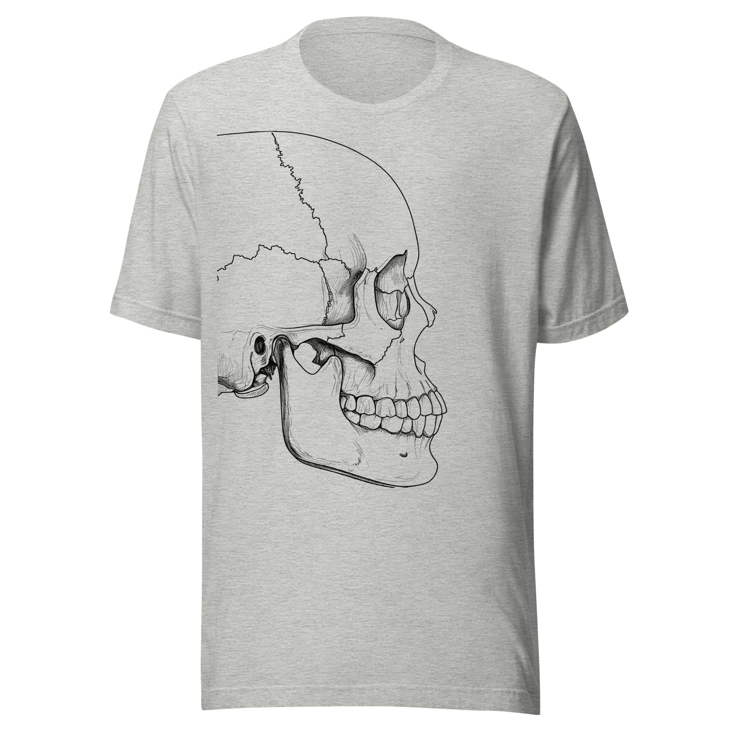 T-Shirt with illustration of human skull