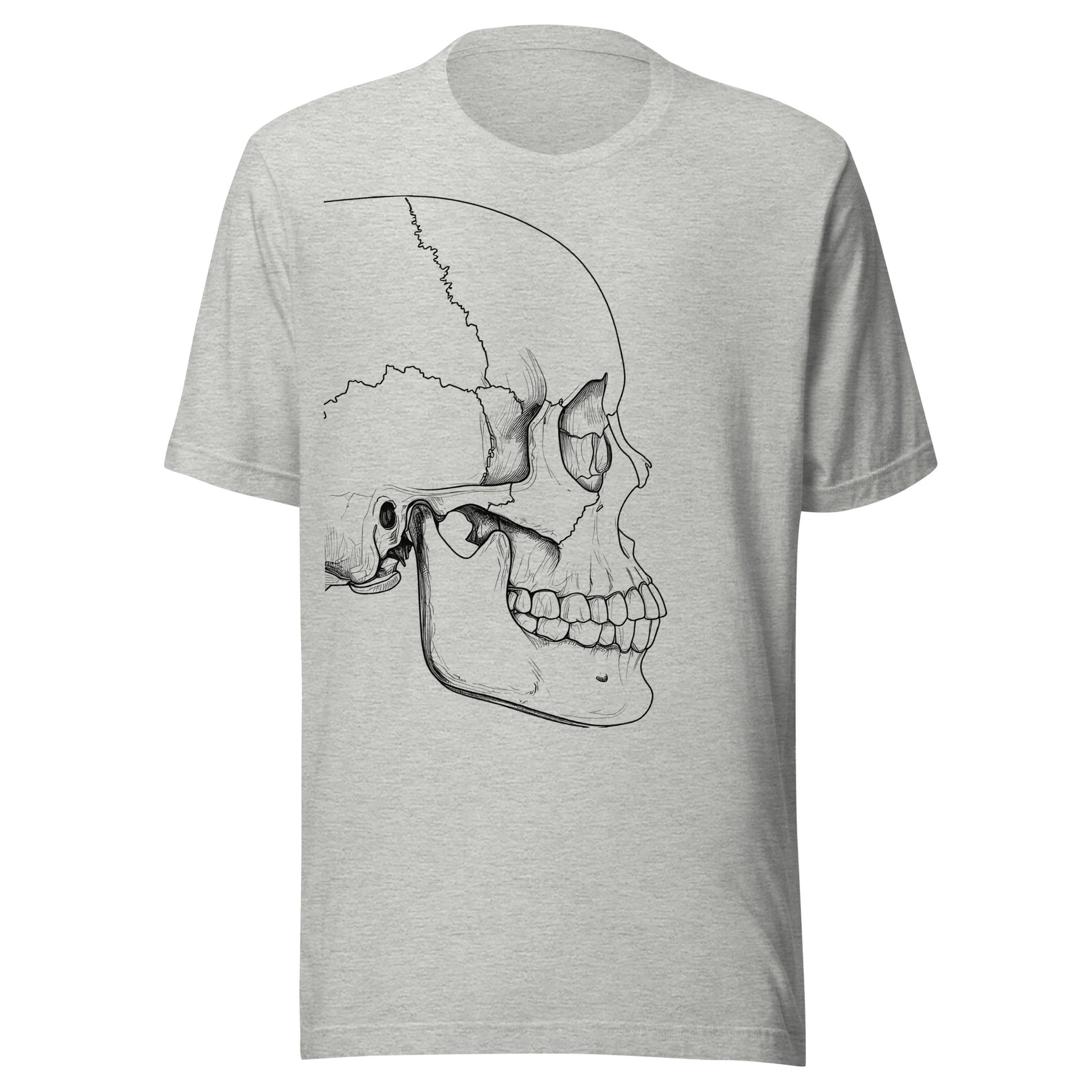 T-Shirt with illustration of human skull